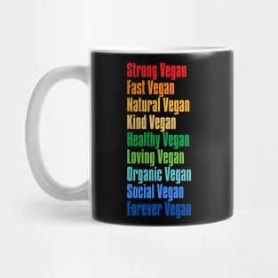 Rainbow I Am Forever Vegan Mug